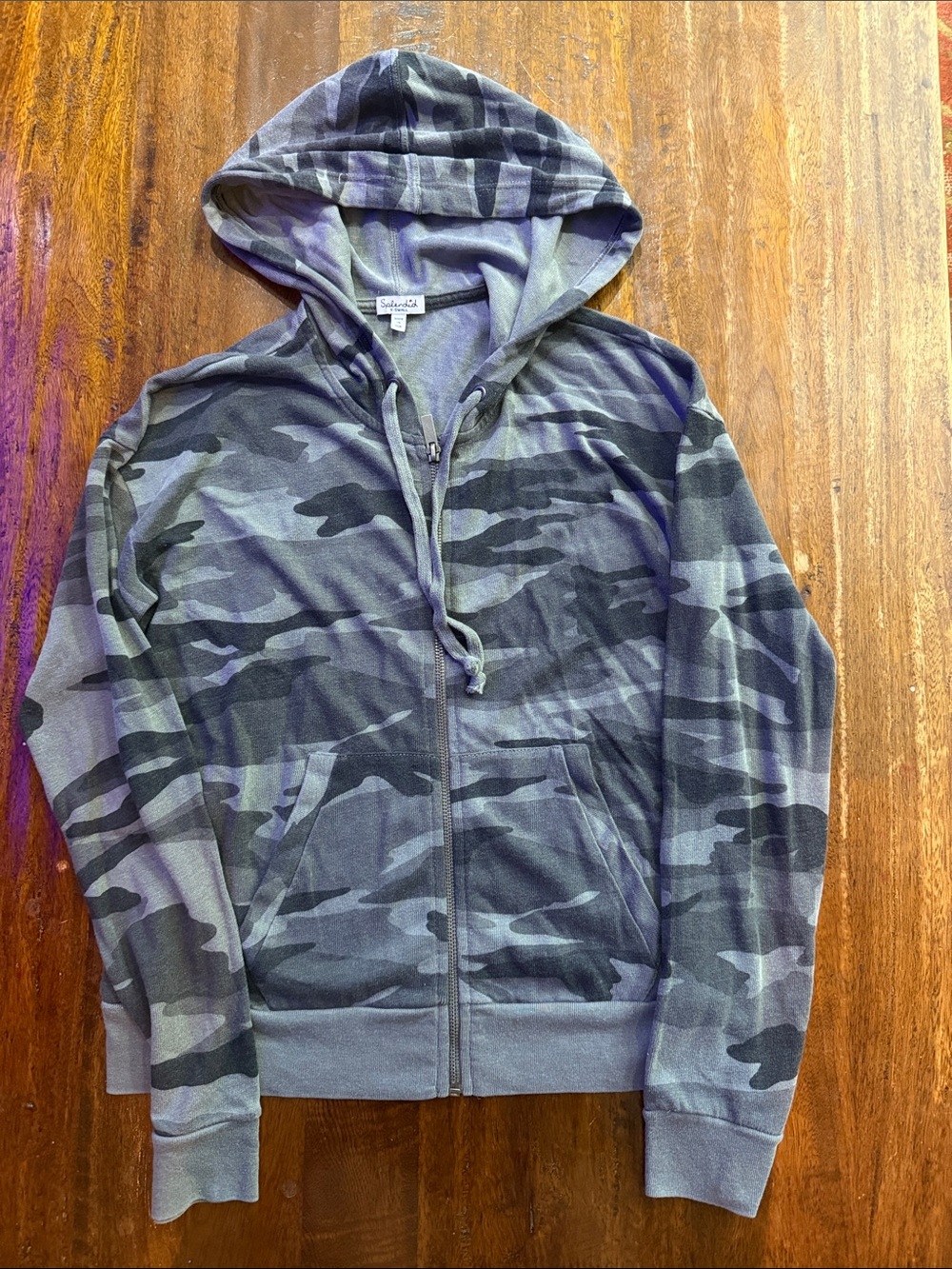 Splendid Camouflage Zip Hoodie NEW WITHOUT TAGS